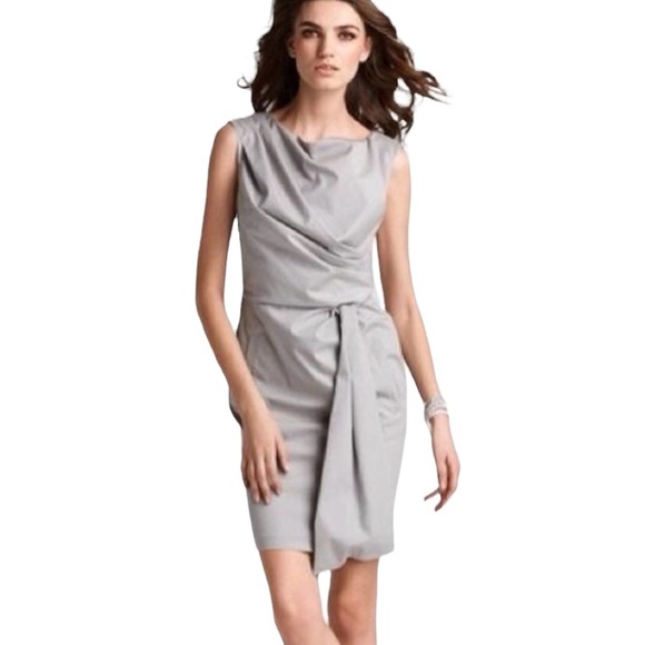 Diane Von Furstenberg DVF Gray Amara Sheath Dress - 4 - Picture 1 of 14